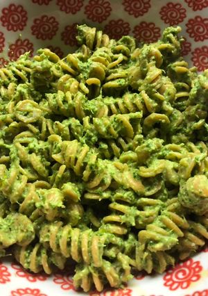 A picture of Kale pesto - vegan.