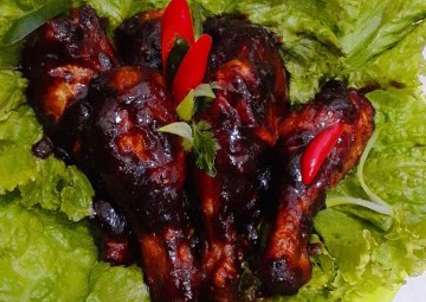 Ayam goreng saus boncabe