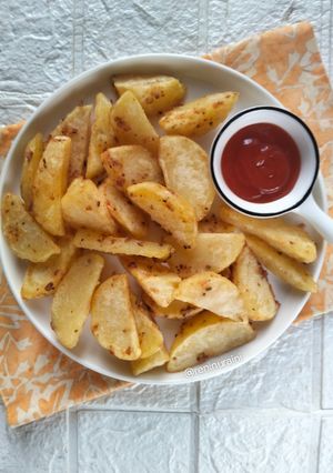 Foto resep Garlic Potato Wedges
