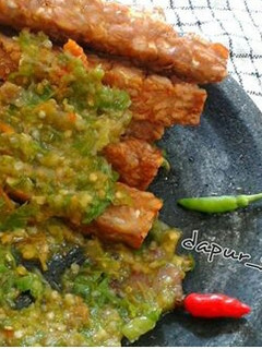 Foto resep Tempe sambal ijo