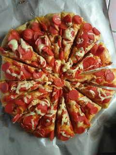 Foto resep Pizza sosis teflon