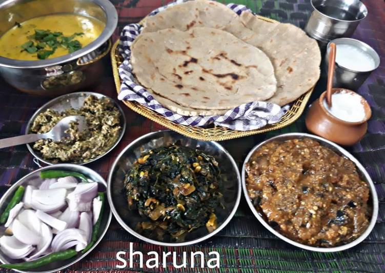 Simple Way to Prepare Quick Pitla Bhakri