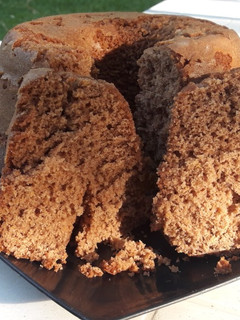 Una foto de Budín de chocolate y naranja