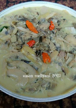 Foto resep Jantung pisang & rebung masak santan