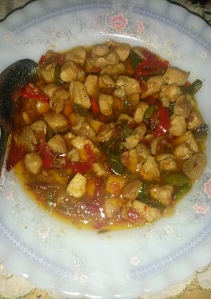 Foto resep Ayam tumis pedas
