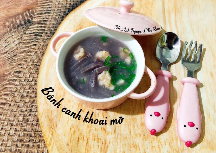 Bánh canh khoai mỡ dành cho baby