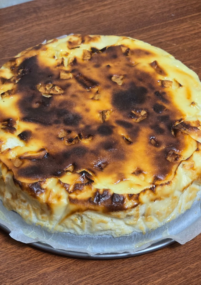 Una foto de Tarta de ricotta y manzana en airfryer