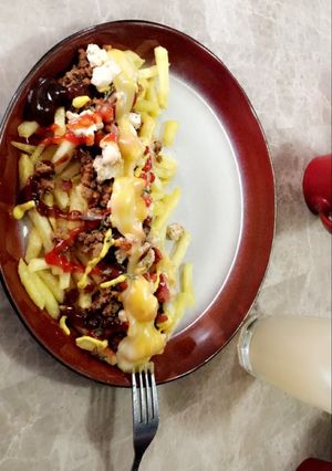 Una foto de Papas locas