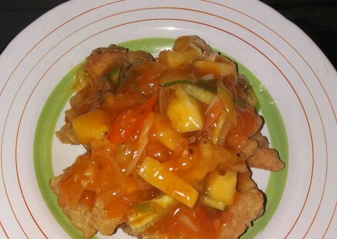 Resep: Gurameh crispy asam manis Istimewa