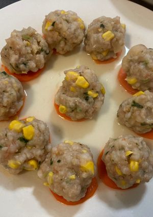 蒸蝦肉丸子 的食譜成品照片
