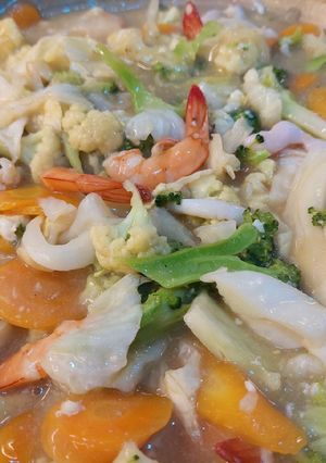 Foto resep Capcay seafood diet tanpa minyak (menudiet) #menudiet