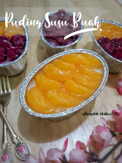 Foto resep Puding Susu Buah