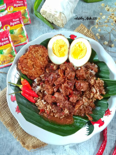 Foto resep Nasi Gandul Tempe khas Pati