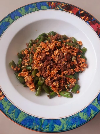 Langkah Gampang Membikin Resep Buncis tumis daging cincang yang  Bikin Ketagihan Anti Ribet, Mantap