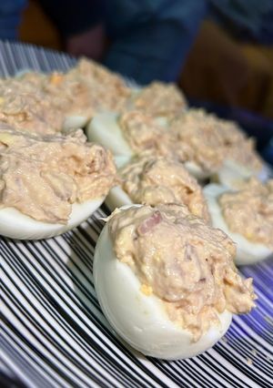 Una foto de Huevos rellenos