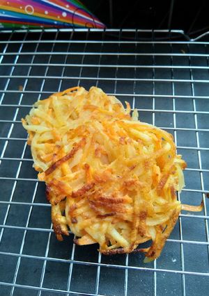 Une photo de Galette pomme de terre et carotte