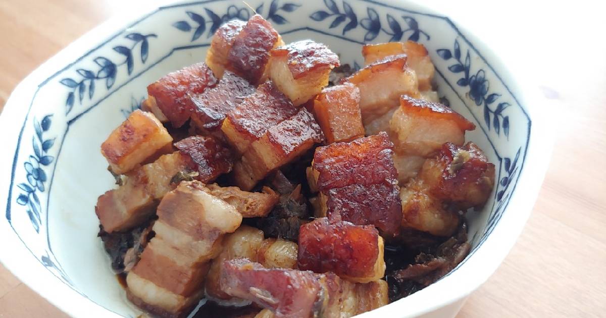 Resep Braised Pork Belly With Preserved Vegetable Oleh Cisade Cookpad