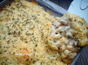 Foto resep Creamy macaroni and cheese casserole