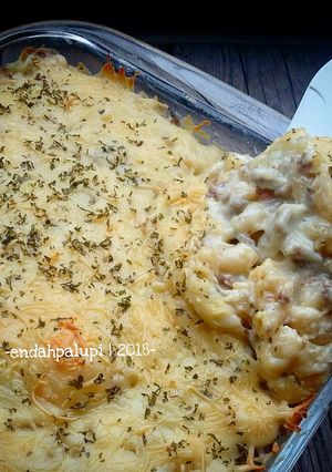 Foto resep Creamy macaroni and cheese casserole