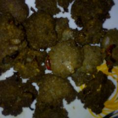 A picture of Unripe plantain ball.