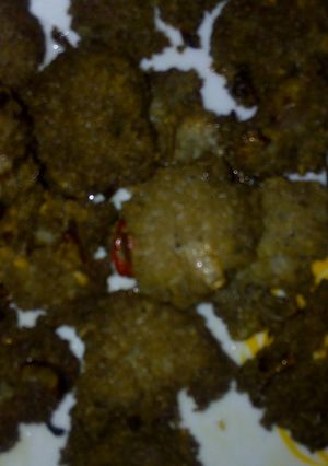 A picture of Unripe plantain ball.