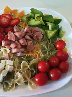 Una foto de Pasta con fresas