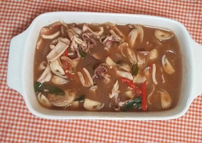 Resep Cumi Lada hitam yang Bisa Manjain Lidah