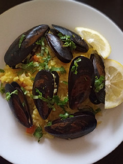 Una foto de Arroz con choritos