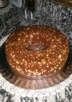 صورة لوصفة كيكة برقائق اللوز