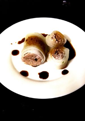 Hình của món Củ cải trắng hấp thịt.