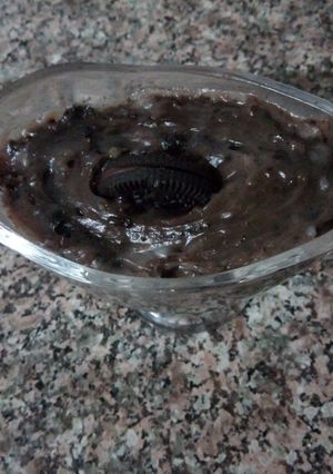 Une photo de Crème au chocolat et gateaux
