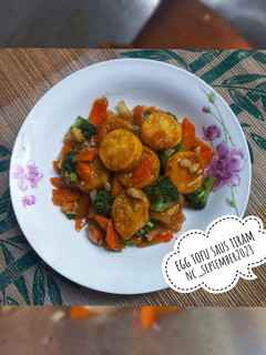 Foto resep Egg Tofu Saus Tiram