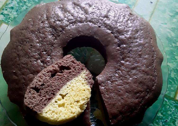 Bagaimana Membuat Bolu 2 Warna, Enak Banget