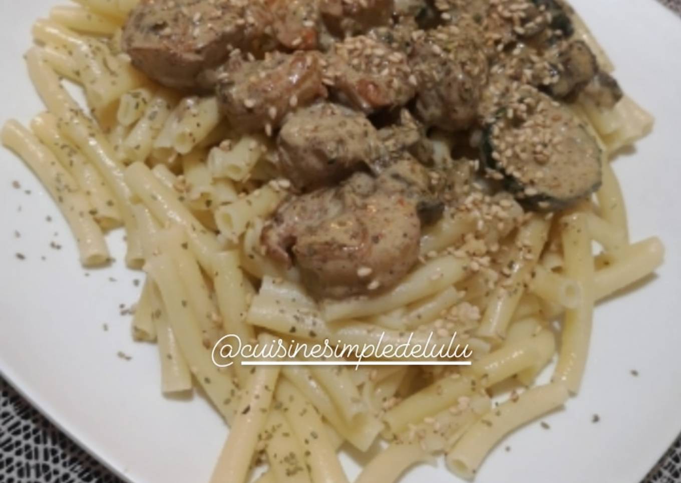 Crevette sauté champignon courgette 🇯🇵