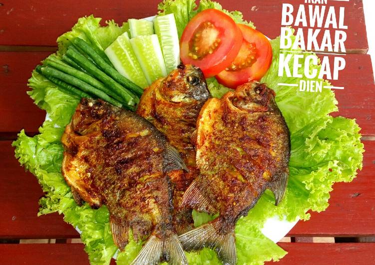 Resep Ikan bawal bakar kecap #grill pan Bikin Manjain Lidah