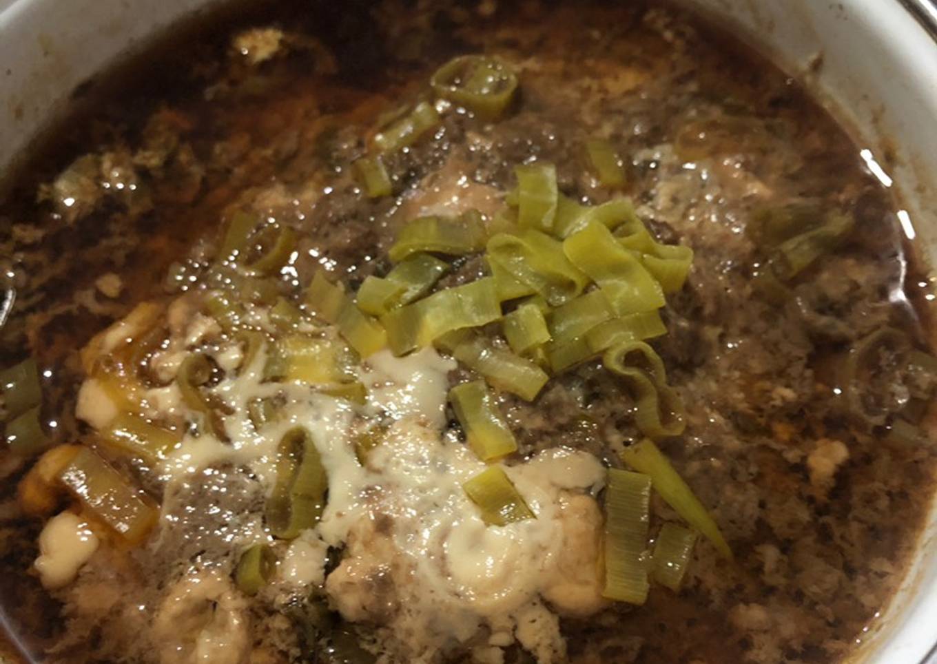 Tim Daging Dengan Sayur Asin