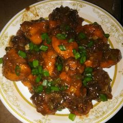 A picture of Gobhi manchurian.