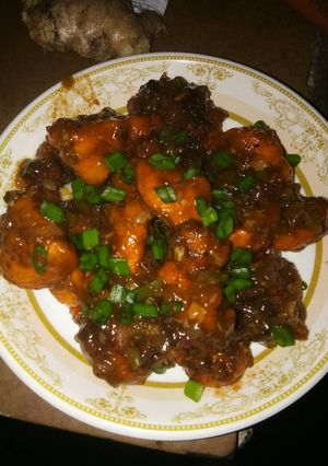 A picture of Gobhi manchurian.