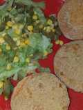 Hamburguesa de zapallo (coreanito) con ensalada
