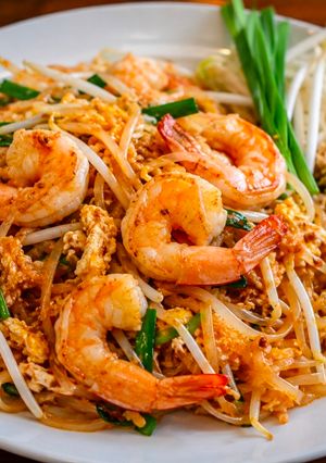 A picture of Pad Thai (courtesy of Pailin's Kitchen).