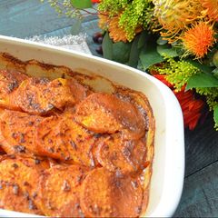 A picture of Spicy Scalloped Yams.