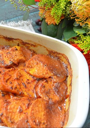 A picture of Spicy Scalloped Yams.