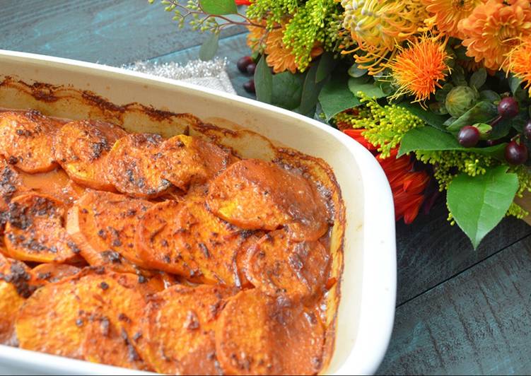 How to Make Perfect Spicy Scalloped Yams