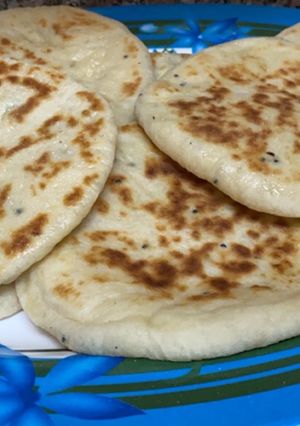 صورة لوصفة خبز الصاج المحشي