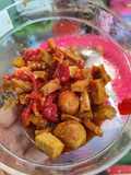 Tahu telur puyuh bumbu kecap