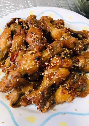 Hình của món Đùi gà chiên mắm.