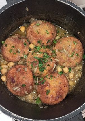 Une photo de Croquettes de chou fleur sauce blanche