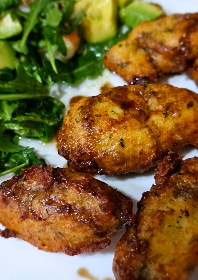 Una foto de Buñuelos de bacalao