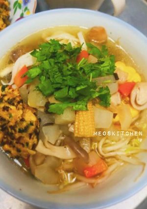 Hình của món Bánh canh chay.
