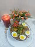 Chicken with chickpea eggs 🥚murg choly with eggs